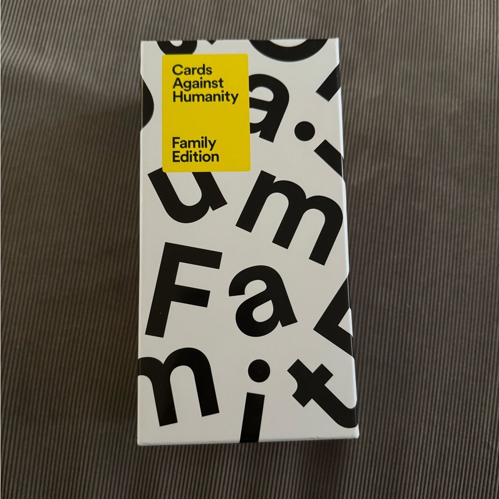 Cards Against Humanity Family Edition Card Game - Black and White